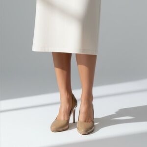 Cole Haan 10 Sandstone Nude Chelsea Patent Leather Pump Nike Air Technology